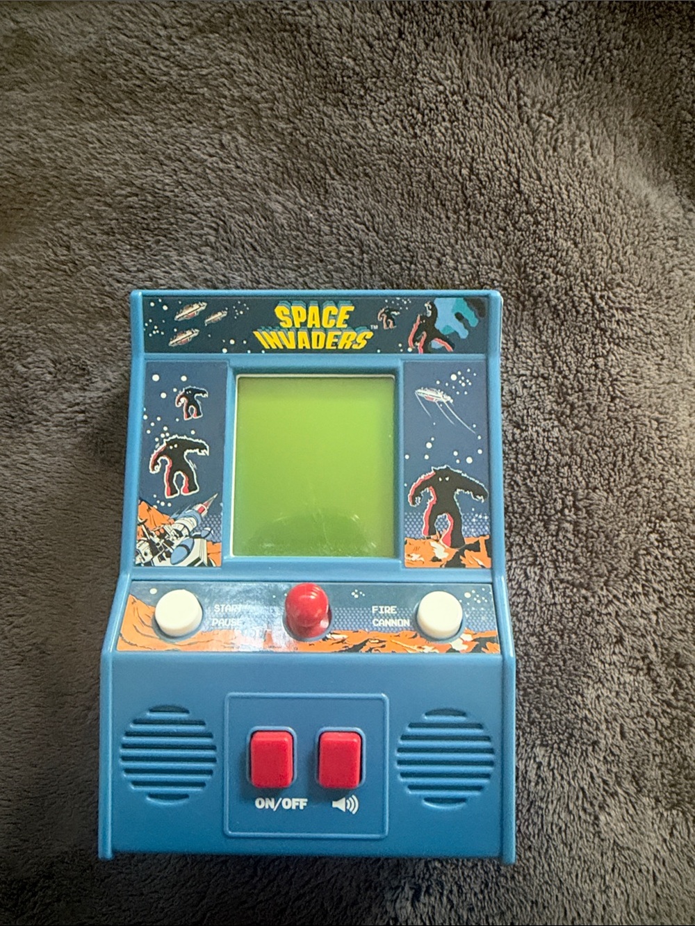 Space Invaders Handheld Electronic Game - Blue